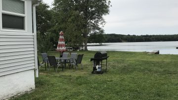 Dock and back yard 9-20