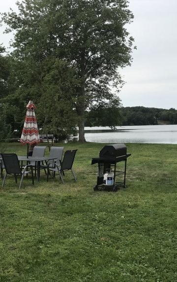 Dock and back yard 9-20